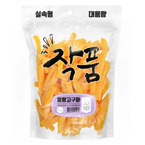 투투펫 작품 강아지 대용량 육포 간식, 1kg, 1개, 말랑고구마