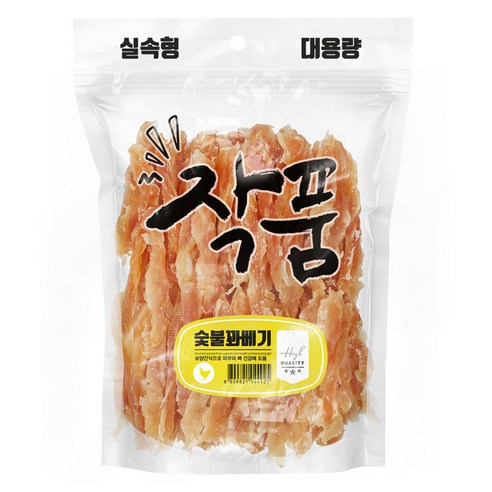 투투펫 작품 강아지 대용량 육포 간식, 1kg, 1개, 숯불꽈배기