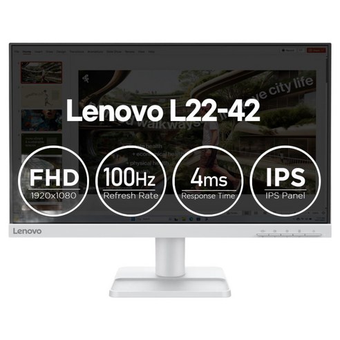 레노버 FHD L22-42 100Hz IPS 모니터, 54.6cm, 68FAKAC6KR