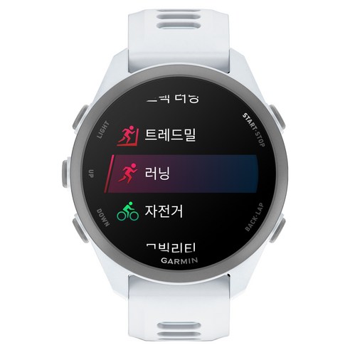 가민 포러너 170 스마트워치, 화이트스톤, 42.6mm, GPS + 블루투스