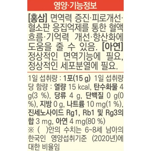 네추럴라이즈 키즈 홍삼 젤리스틱 14p 210g, 1개 이미지 3