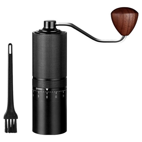 칼딘 정밀 핸드밀 프리미엄 원두 분쇄기 커피 그라인더, 블랙, 1개, 30ml