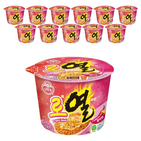 오뚜기 로열라면 용기 100g, 12개