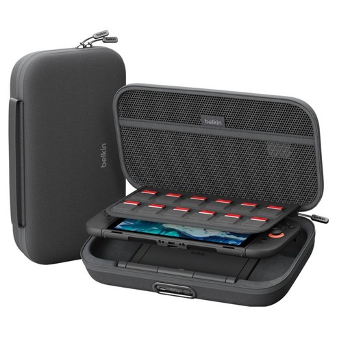 벨킨 게이밍 닌텐도 스위치2 전용 30W 10000mAh 여행용 충전 케이스 Pro, 차콜, 1개, ENA003qcCH