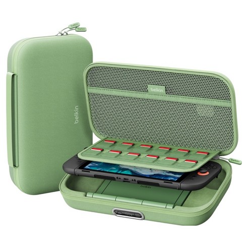 벨킨 게이밍 닌텐도 스위치2 전용 30W 10000mAh 여행용 충전 케이스 Pro, 세이지 그린, 1개, ENA003qcSE