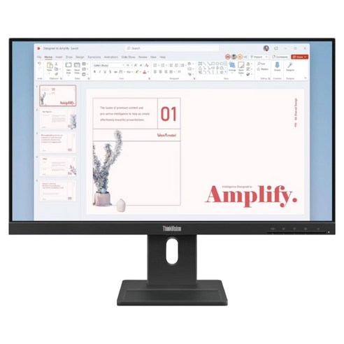 레노버 FHD ThinkVision IPS 100Hz sRGB 99% 작업용 회사용 업무용 모니터, 60.96cm, E24-40 64BAMAR1KR