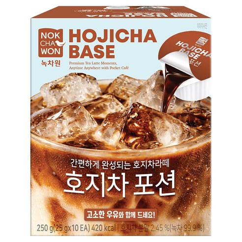 녹차원 호지차 포션, 25g, 1개, 10개입