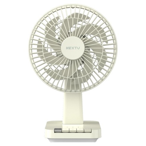 넥스트유 에어스핀 F3 미니 저소음 회전형 무선 탁상용 선풍기, 그린, 875WIND
