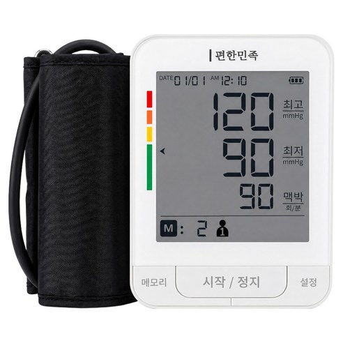 편한민족 국산 음성안내 부정맥 탐지 피트 커프 전자 자동 혈압계, bh-160, 1개