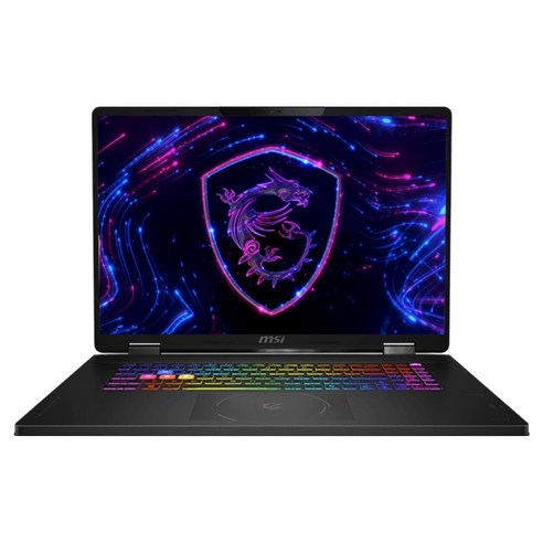 MSI 2025 크로스헤어 A18 HX 라이젠9 라이젠 8000 시리즈 지포스 RTX 5070, 블랙, A8WGKG-R9 QHD+ 얼티밋, 512GB, 16GB, Free DOS