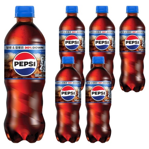 펩시 엑스트라 피즈 탄산음료, 6개, 500ml