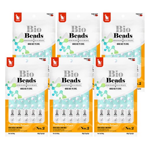 더캣 고양이 비비캣 캡슐이 보이는 짜먹는 영양 간식 5p, 60g, 장환경 개선, 6개