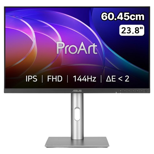 에이수스 FHD IPS 144Hz 5ms 350cd sRGB 100% DCI P3 95% 멀티스탠드 ProArt Display 전문가용 모니터, 60.45cm, PA249CGV