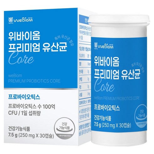 서울대위바이옴 프리미엄 유산균 프로바이오틱스 7.5g, 1개, 30정