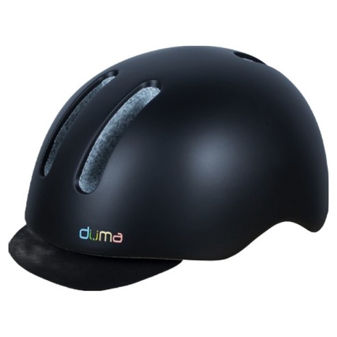 duma 브리즈번 RX 킥보드 자전거 헬멧, 블랙, 1개