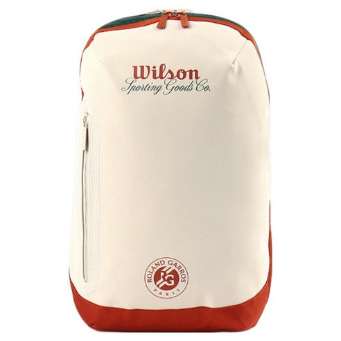 윌슨 2026 롤랑가로스 백팩 WR8052601001, Cream + Clay + Green, 1개