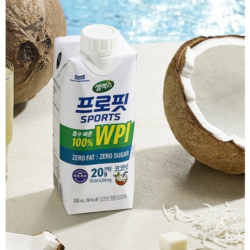 셀렉스 프로핏 스포츠 프로틴 코코넛 330ml, 12개 맛있게 먹은 솔직 후기 - 상품 이미지 2