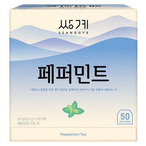 쌍계명차 페퍼민트, 500mg, 1개, 50개입