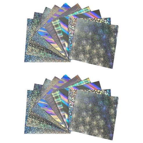 에브리체 프리미엄 홀로그램 색종이 10종 x 2p 세트 15 x 15 cm, 1세트, 10색