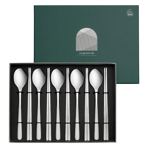 에델코첸 프리미엄 빛들 316 스텐 수저세트, 1세트, 숟가락 5p + 젓가락 5p