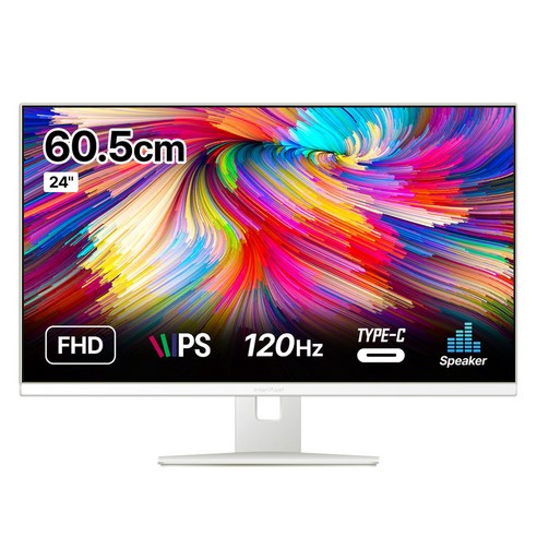 인터픽셀 FHD IPS 120Hz TYPE C 플리커프리 모니터 화이트, 60.5cm, IP2428(일반)