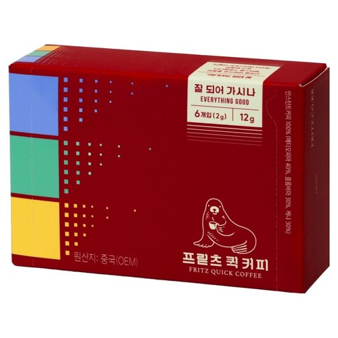 프릳츠 퀵커피, 2g, 1개, 6개입