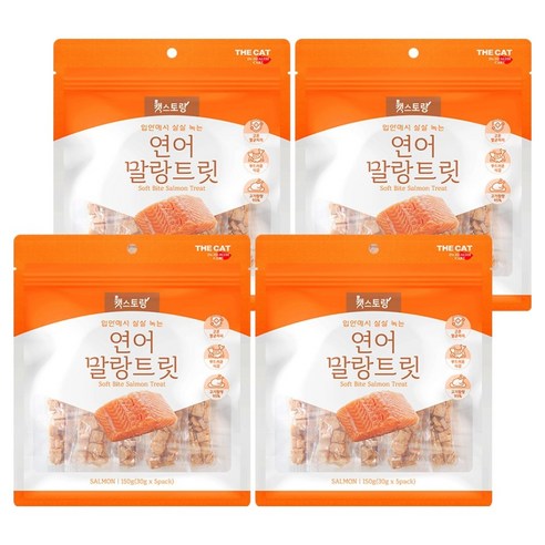 더캣 말랑트릿, 150g, 4개, 연어
