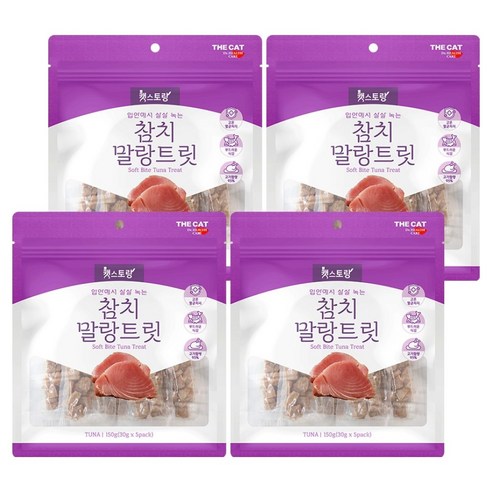 더캣 말랑트릿, 150g, 4개, 참치