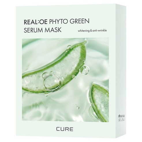 김정문알로에 큐어 리알로에 피토 그린 세럼 마스크팩 솔직 후기 | 실사용자 리뷰 분석 - 상품 이미지 1