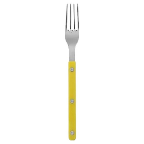 사브르 비스트로 샤이니 디너 포크, Yellow, 1개