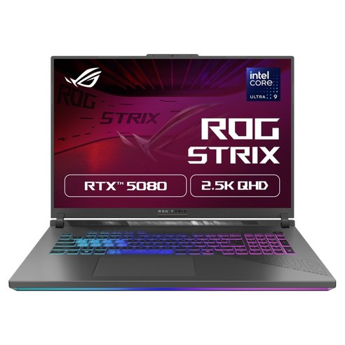 에이수스 2026 ROG 스트릭스 G18 코어Ultra9 인텔 14세대 지포스 RTX 5080, 이클립스 그레이, G815LW-SA274, 1TB, 32GB, Free DOS