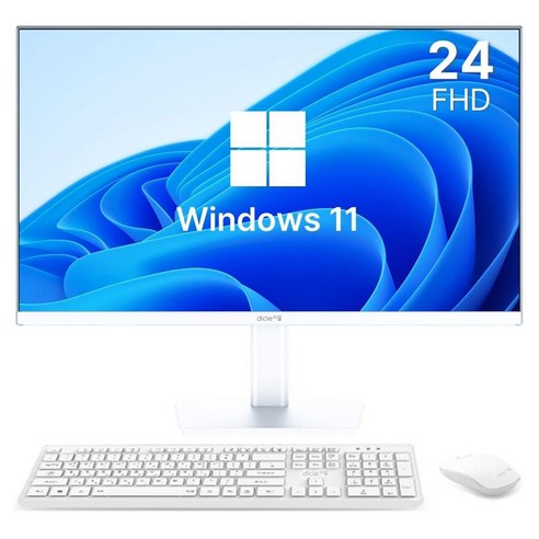디클 2025 올인원 PC 셀러론 인텔 12세대, 화이트, CUP-A24S1 N95, 1TB, 8GB, WIN11 Home