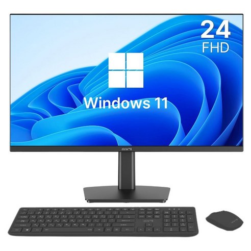 디클 2025 올인원 PC 셀러론 인텔 12세대, 블랙, CUP-A24S1 N95, 1TB, 8GB, WIN11 Home