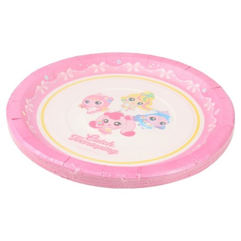 크린랩 캐치티니핑 종이접시 23cm, 1개, 15개입