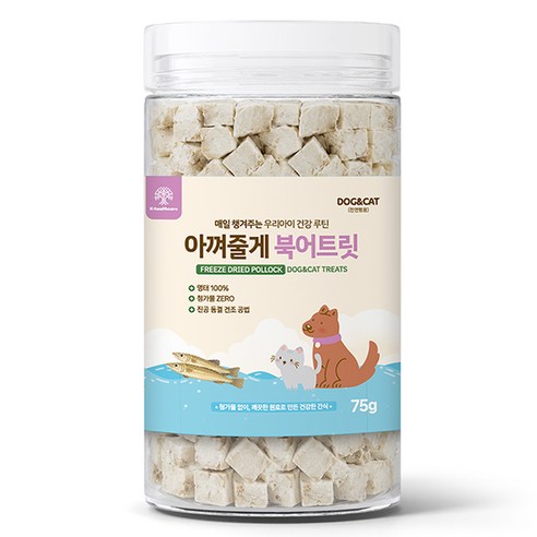 아껴줄게 강아지 북어트릿, 75g, 1개, 북어