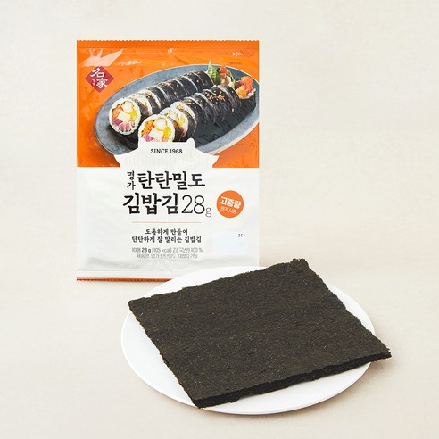 CJ명가 탄탄밀도 김밥김, 2.8g, 1개, 10개입
