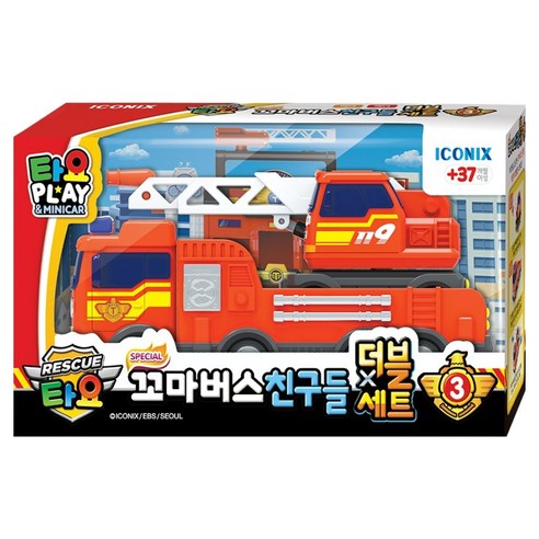 타요 스페셜 꼬마버스 친구들 소방 더블세트 3탄, 1세트, 레드