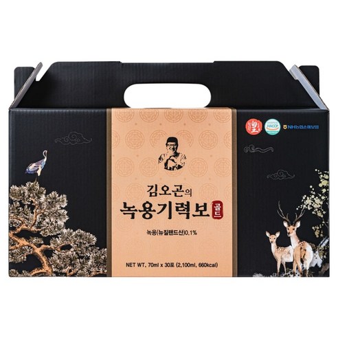 김오곤 녹용기력보 한약재 진액, 30개, 70ml