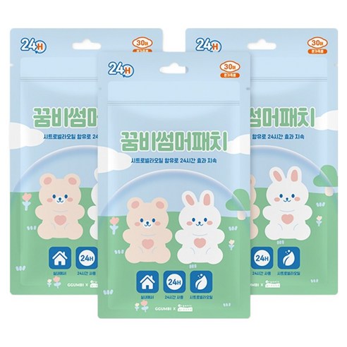 꿈비 썸머패치 30p, 혼합색상, 3개