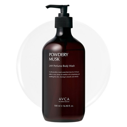 아브카 24시간 지속 퍼퓸 바디워시 파우더리 머스크, 1개, 500ml
