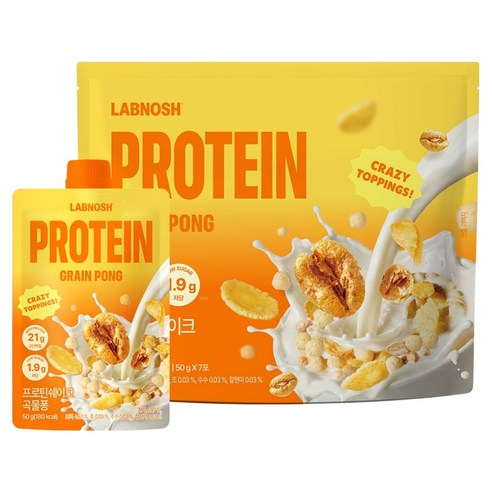 랩노쉬 프로틴 쉐이크 곡물퐁맛, 50g, 7개