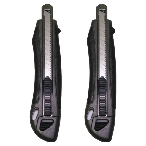반텍스 SK5 오토락 컴포트 커터칼 9mm, 블랙, 2개