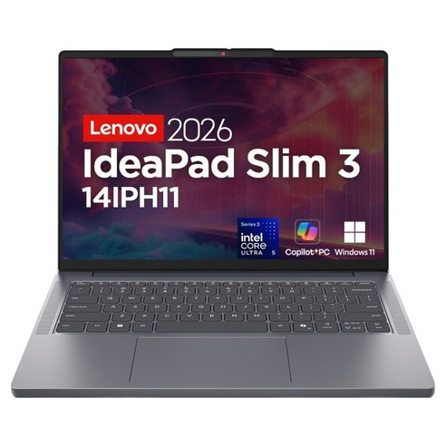 레노버 2026 아이디어패드 슬림 3 14IPH11 코어Ultra5 인텔 14세대, Luna Grey, 83UQ0050KR, 512GB, 16GB, WIN11 Home