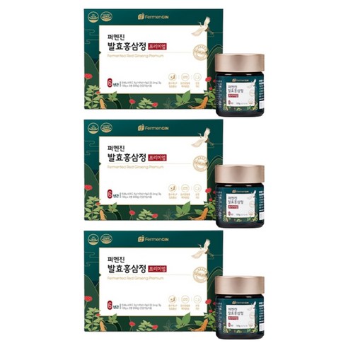 퍼멘진 발효홍삼정 프리미엄 2p, 200g, 3개