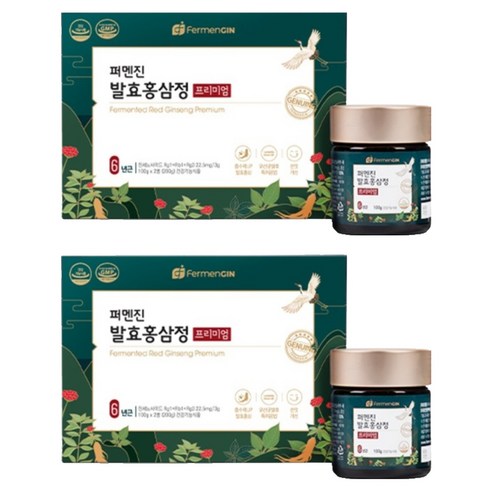 퍼멘진 발효홍삼정 프리미엄 2p, 200g, 2개