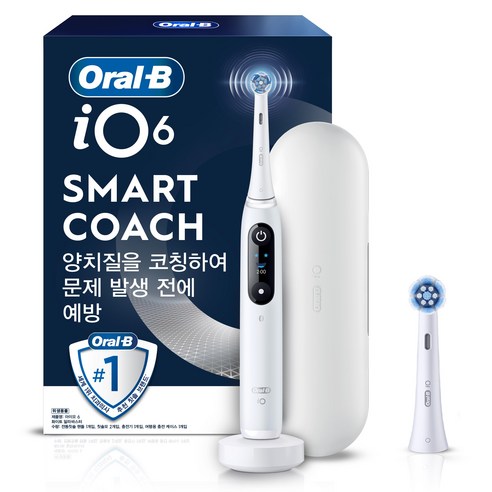 오랄비 iO6 전동칫솔, WHITE, 1개