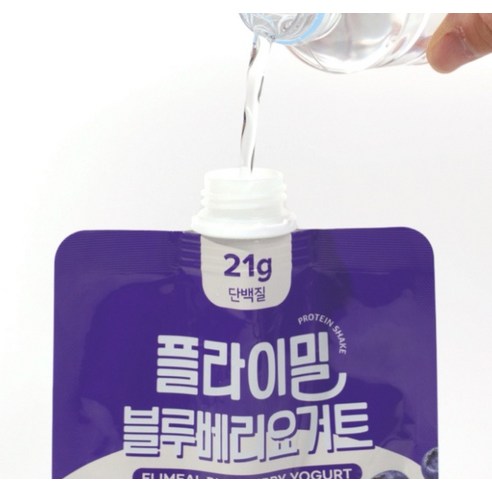 플라이밀 고단백 단백질 쉐이크 파우치 블루베리요거트맛 45g, 7개 이미지 2