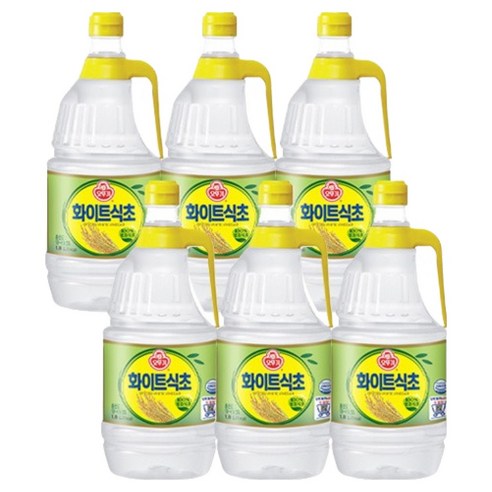 오뚜기 화이트식초, 6개, 1.8L