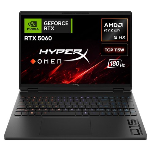 HP 2026 하이퍼엑스 오멘 15 라이젠9 라이젠 8000 시리즈 지포스 RTX 5060, Shadow black, 15-gb0139AX, 512GB, 16GB, Free DOS(윈도우 미설치)