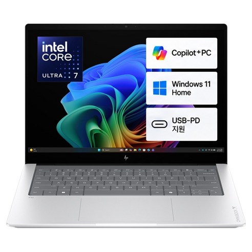 HP 2026 옴니북 X 14 AI 코어Ultra7 인텔 14세대, Glacier silver, 14-ka0067TU, 1TB, 32GB, WIN11 Home